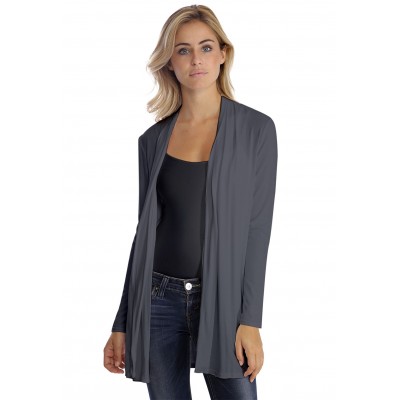 Gilet long à manches longues en modal DEBO02