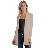 Gilet long à manches longues en modal DEBO02