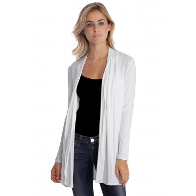 Gilet long à manches longues en modal DEBO02