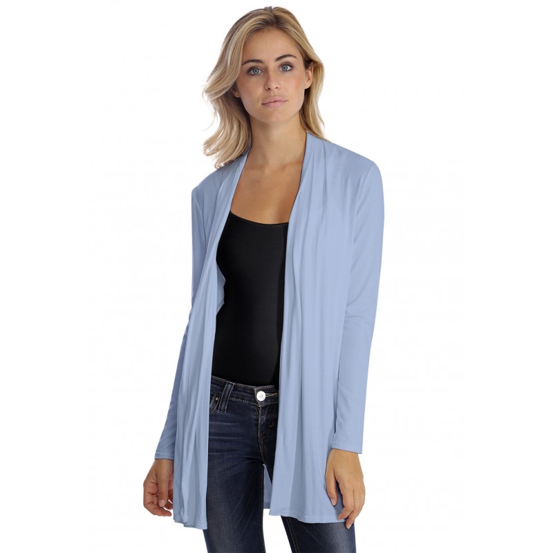 Gilet long à manches longues en modal DEBO02 Gilet long à manches longues en modal DEBO02