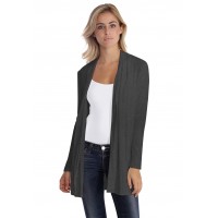 Gilet long à manches longues en modal DEBO02