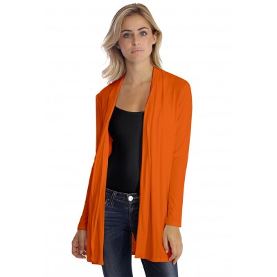 Gilet long à manches longues en modal DEBO02