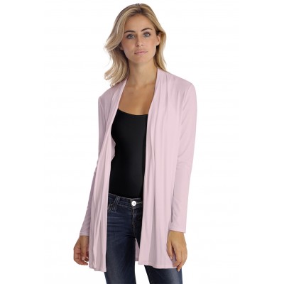 Gilet long à manches longues en modal DEBO02