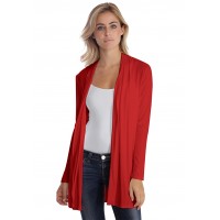 Gilet long à manches longues en modal DEBO02