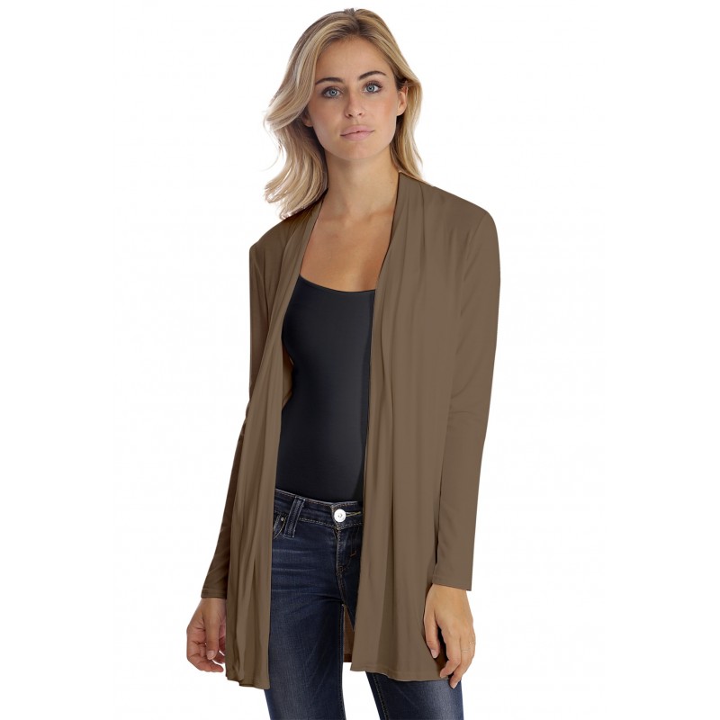 Gilet long à manches longues en modal DEBO02 Gilet long à manches longues en modal DEBO02