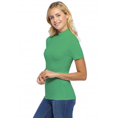 Tee-shirt col montant et manches courtes en modal PENNY03