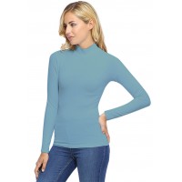 Tee-shirt col montant manches longues en modal PENNY05