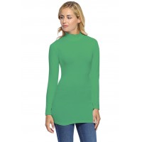 Tee-shirt long col montant et manches longues en modal PENNY10