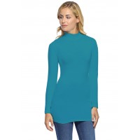 Tee-shirt long col montant et manches longues en modal PENNY10