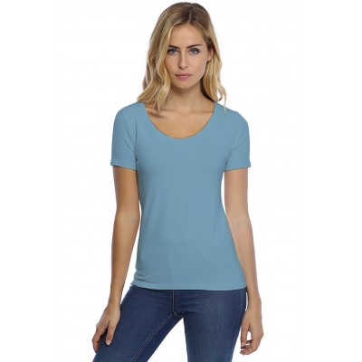 T-shirt col rond manches courtes en modal JOE03