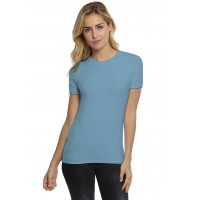T-shirt coupe droite col ras du cou bande rapportée en modal SACHA03