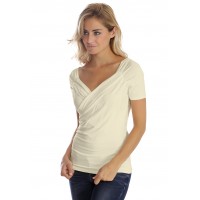 T-shirt cache-coeur manches courtes en modal GERRY01