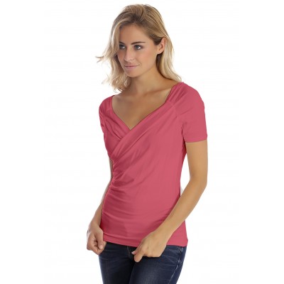 T-shirt cache-coeur manches courtes en modal GERRY01