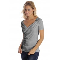 T-shirt cache-coeur manches courtes en modal GERRY01