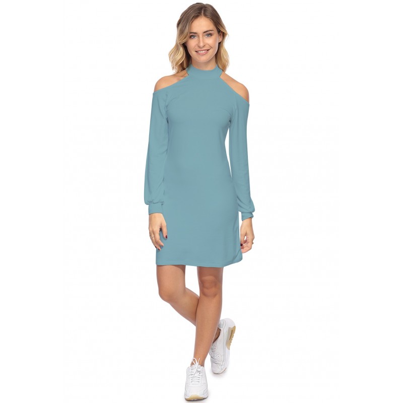 Robe midi manches longues épaules nues GYPSO Robe midi manches longues épaules nues GYPSO