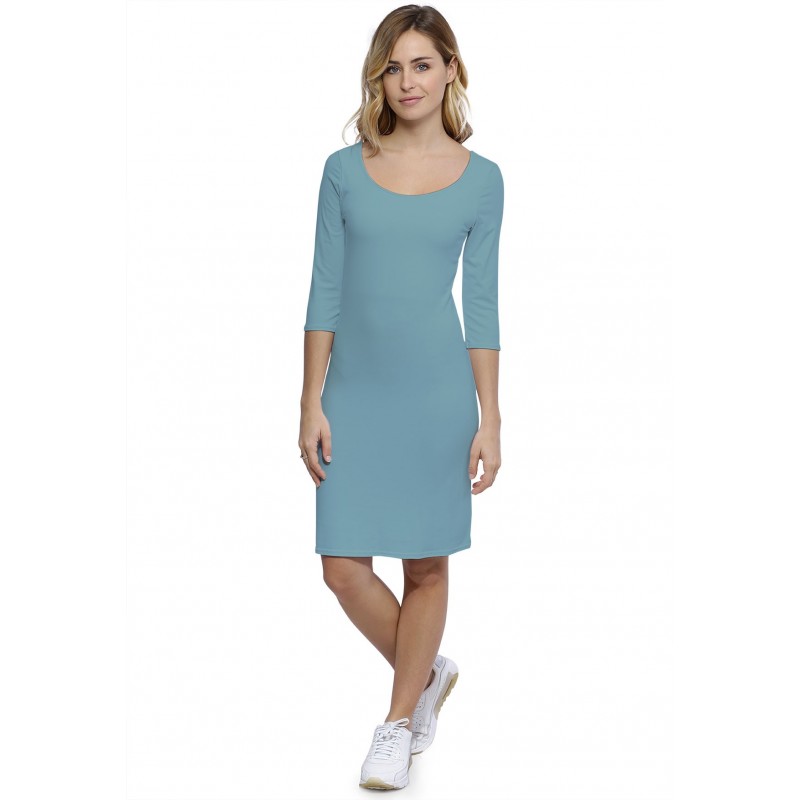 Robe col danseuse manches 3-4 en modal ROXANE19 Robe col danseuse manches 3-4 en modal ROXANE19