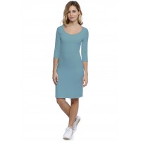 Robe col danseuse manches 3-4 en modal ROXANE19