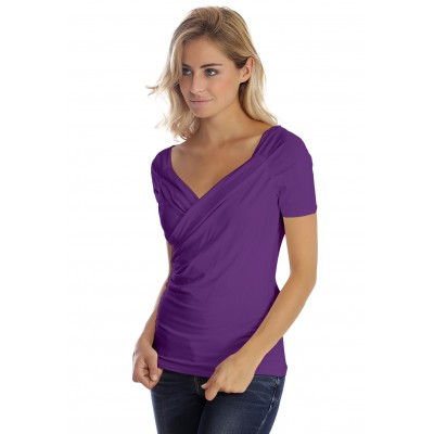 T-shirt cache-coeur manches courtes en modal GERRY01