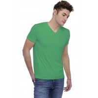 T-shirt col V bande rapportée manches courtes en modal WILL