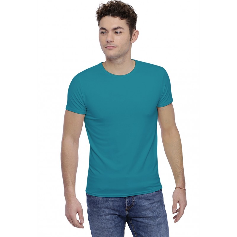 T-shirt col rond finition colletage manches courtes en modal THOMAS T-shirt col rond finition colletage manches courtes en modal THOMAS