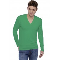 Tee-shirt col V profond manches longues en modal JULIEN