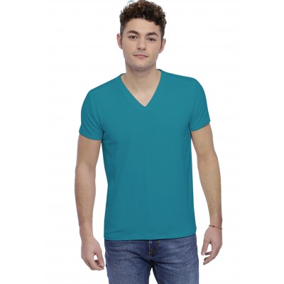 T-shirt col V couture dos apparente manches courtes en modal BEN