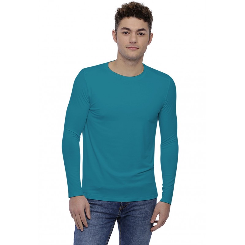 T-shirt col rond bande rapportée manches longues en modal BENJI T-shirt col rond bande rapportée manches longues en modal BENJI