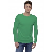 T-shirt col rond bande rapportée manches longues en modal BENJI