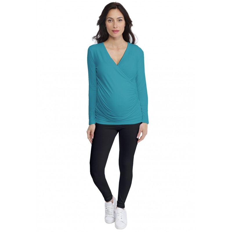 T-shirt cache-coeur de grossesse en modal IRIS T-shirt cache-coeur de grossesse en modal IRIS