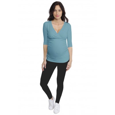 T-shirt cache-coeur de grossesse en modal LYS