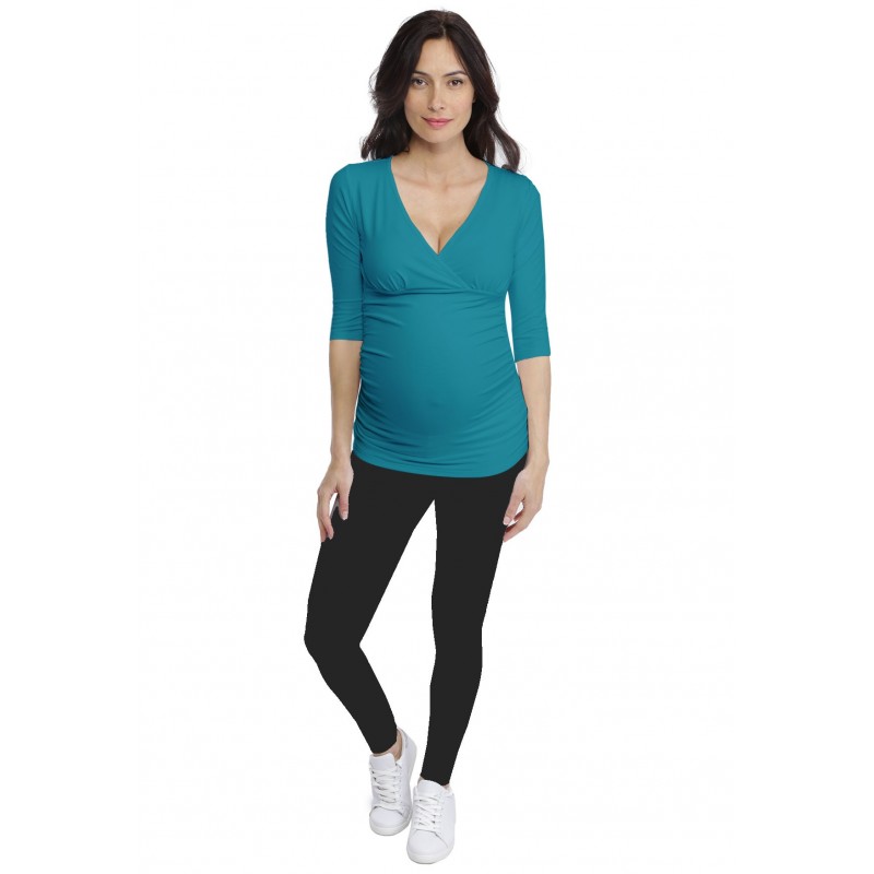 T-shirt cache-coeur de grossesse en modal LYS T-shirt cache-coeur de grossesse en modal LYS