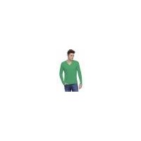 T-shirt col V boutonné manches longues en modal LIAM