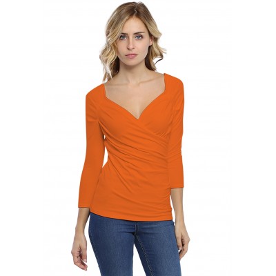 T-shirt cache-coeur manches 3-4 en modal GERRY02