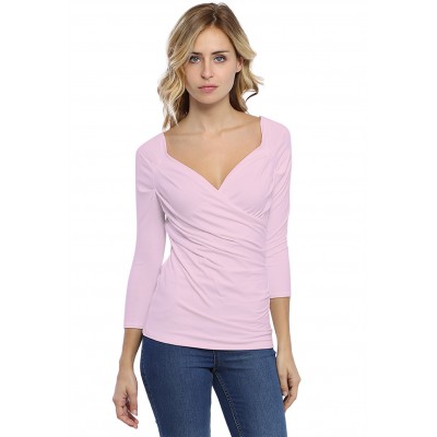 T-shirt cache-coeur manches 3-4 en modal GERRY02