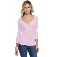 T-shirt cache-coeur manches 3-4 en modal GERRY02