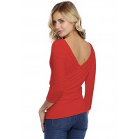 T-shirt cache-coeur manches 3-4 en modal GERRY02