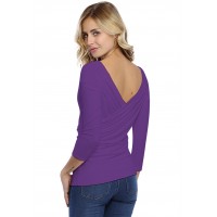 T-shirt cache-coeur manches 3-4 en modal GERRY02