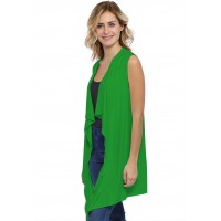 Gilet long sans manche en modal TAYLOR