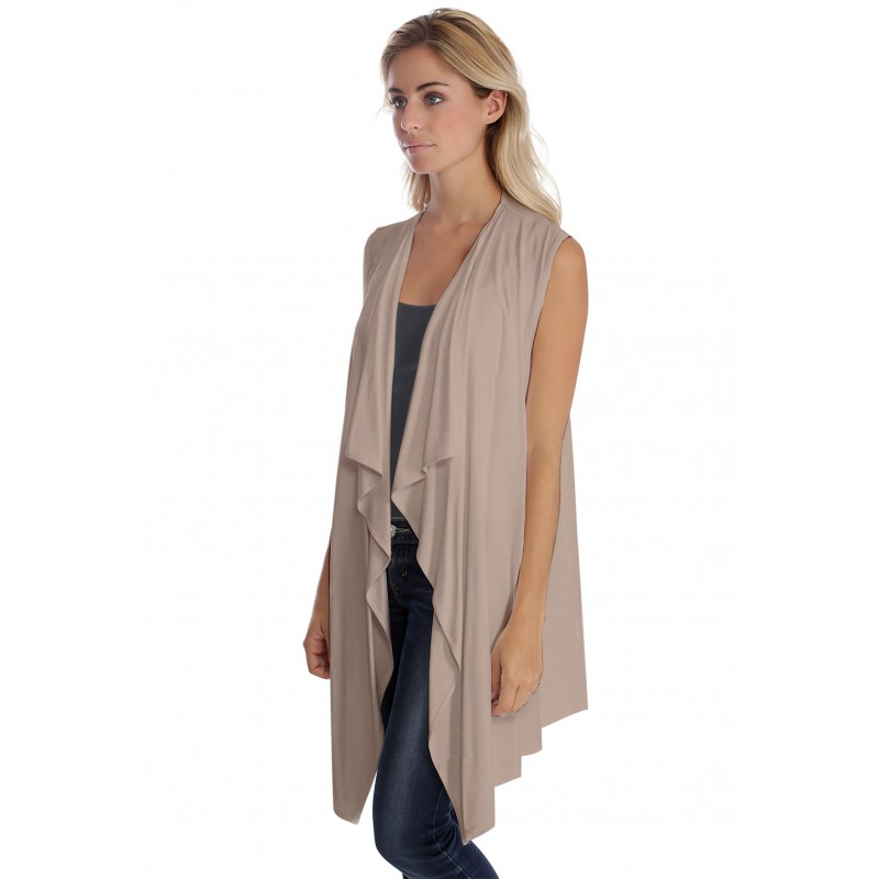 Gilet long sans manche en modal TAYLOR Gilet long sans manche en modal TAYLOR