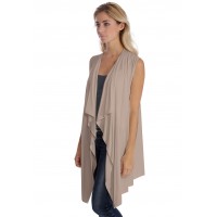Gilet long sans manche en modal TAYLOR