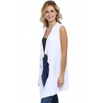 Gilet long sans manche en modal TAYLOR