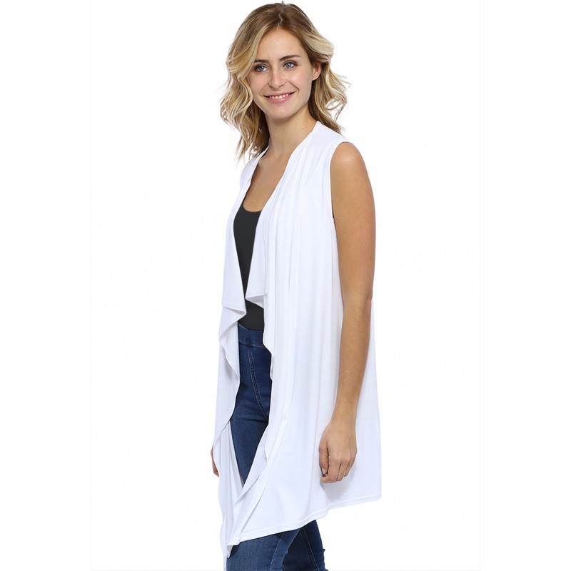 Gilet long sans manche en modal TAYLOR Gilet long sans manche en modal TAYLOR