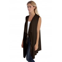 Gilet long sans manche en modal TAYLOR
