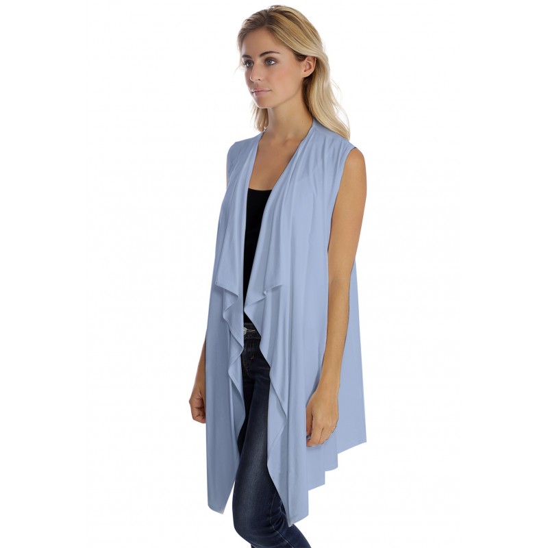 Gilet long sans manche en modal TAYLOR Gilet long sans manche en modal TAYLOR