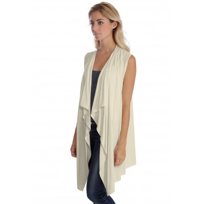 Gilet long sans manche en modal TAYLOR