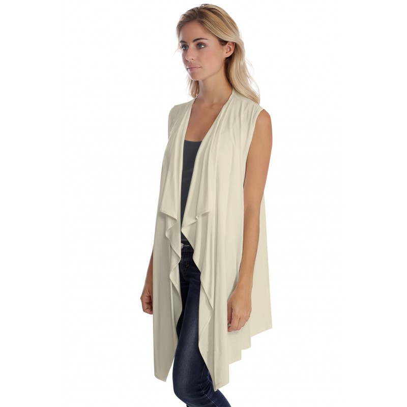 Gilet long sans manche en modal TAYLOR Gilet long sans manche en modal TAYLOR