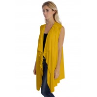 Gilet long sans manche en modal TAYLOR