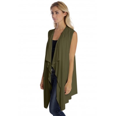 Gilet long sans manche en modal TAYLOR