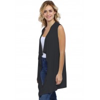 Gilet long sans manche en modal TAYLOR