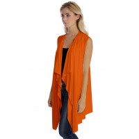 Gilet long sans manche en modal TAYLOR